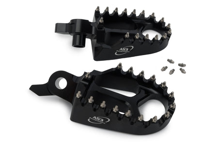 AS3 Racing Series Voetsteunen Zwart