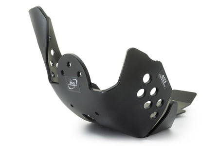 FANTIC XXF XEF 450 2022-2023 AS3 DTC PLASTIC SKID PLATE AND LINKAGE GUARD BLACK