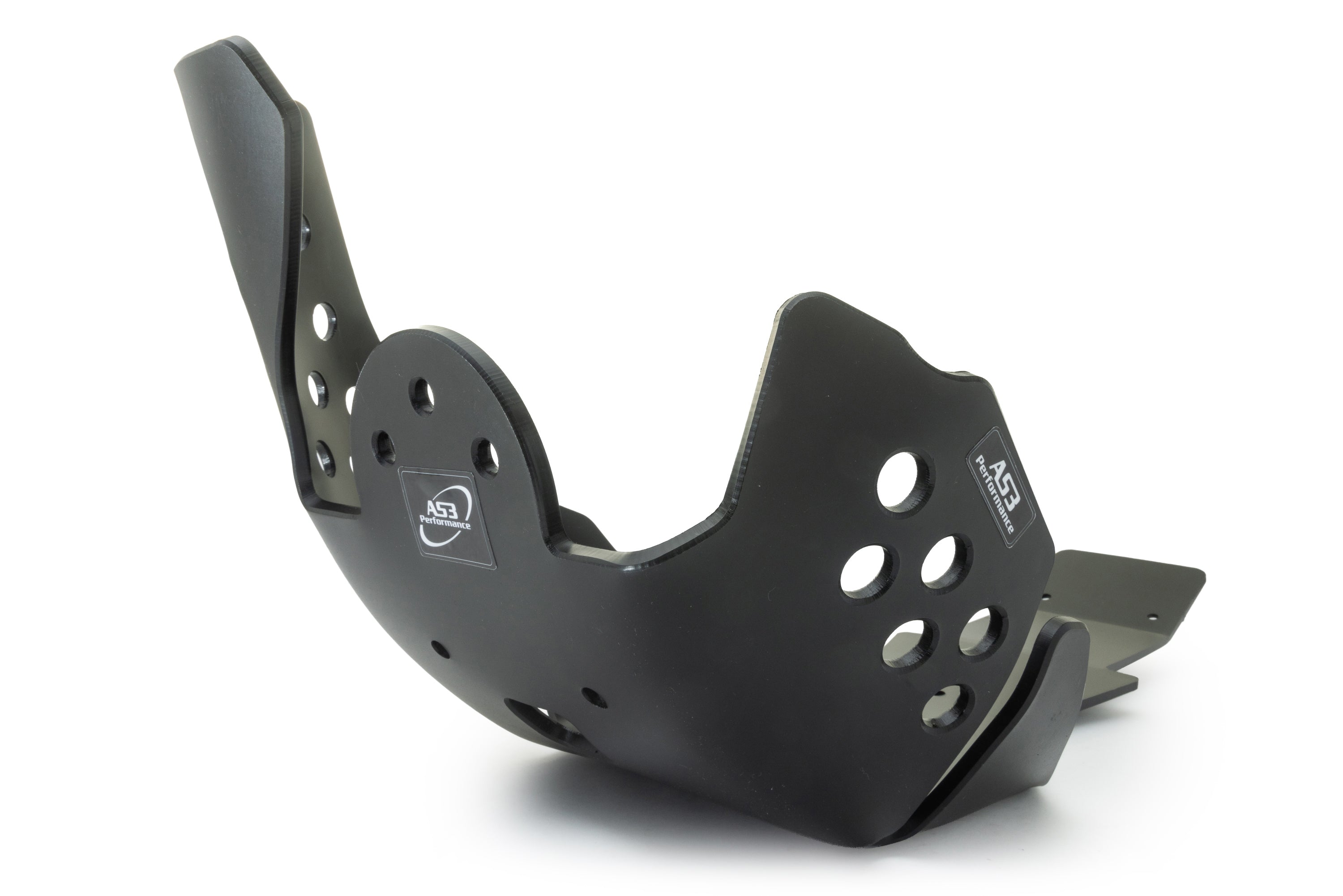 YAMAHA YZ 450 F 2019-2022 WR 450 F 2019-2022 AS3 DTC PLASTIC SKID PLATE AND LINKAGE GUARD BLACK