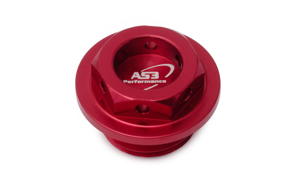 YAMAHA YZ 65 85 125 250 YZ WR 250 450 F 1999-2023 AS3 ALUMINIUM OIL FILLER PLUG RED