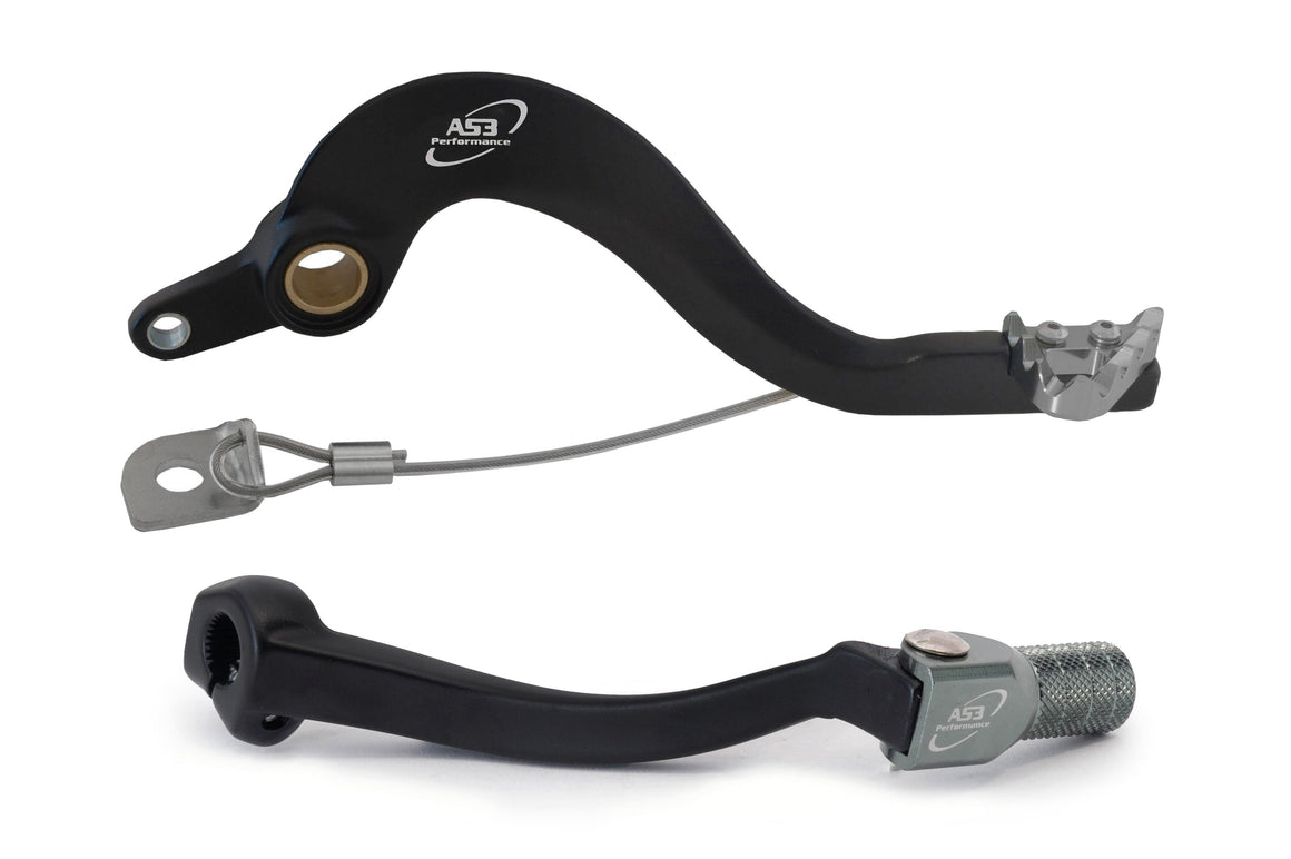 AS3 Factory Series Rempedaal & Versnellingspook Zwart
