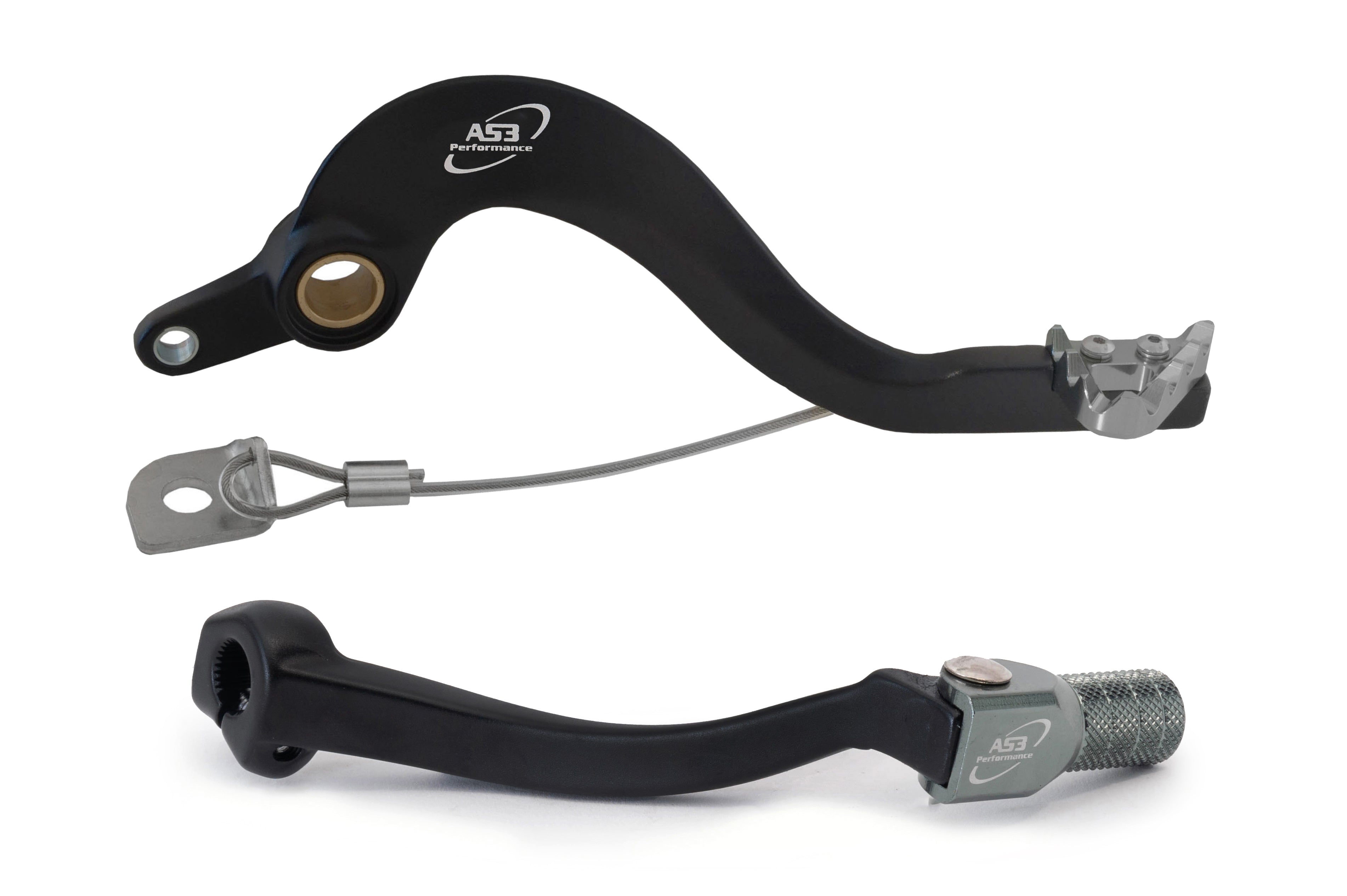 AS3 Factory Series Rempedaal & Versnellingspook Zwart