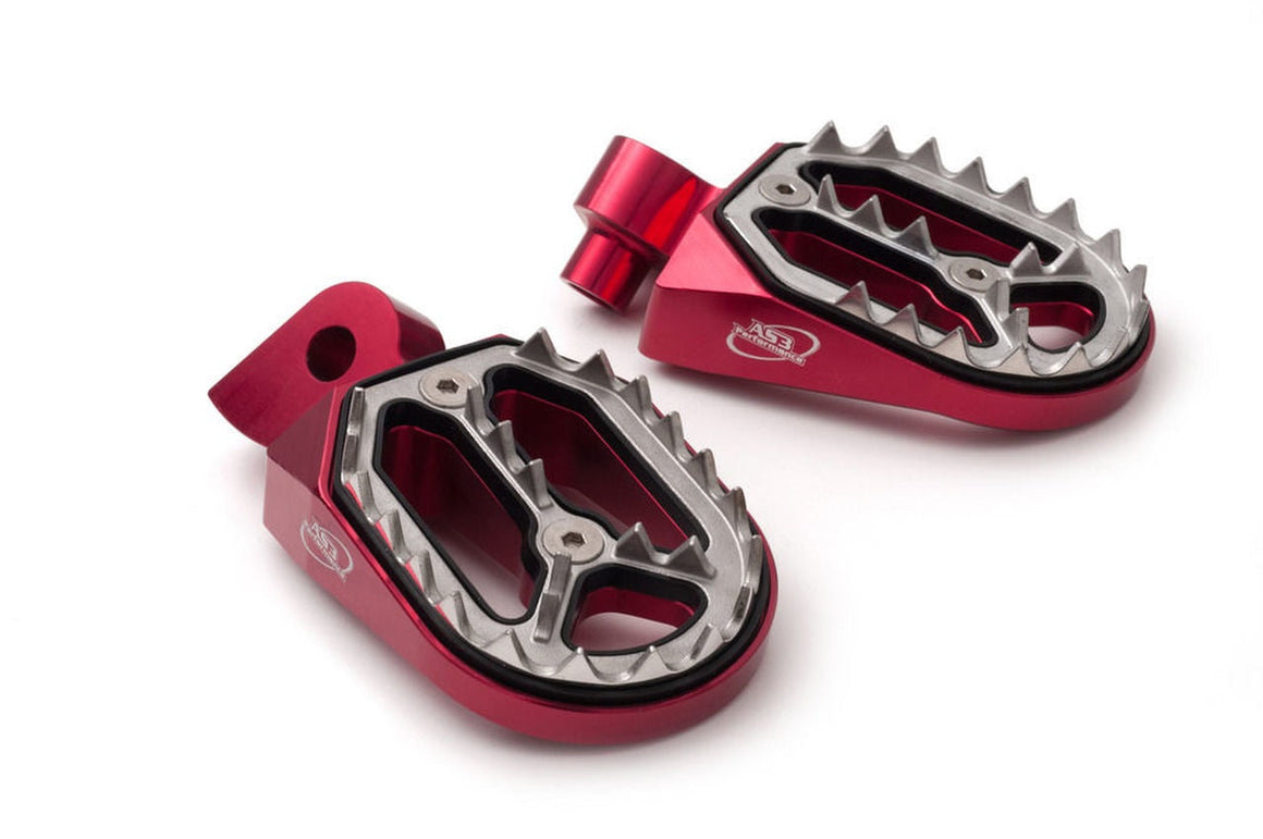 AS3 Factory Series Voetsteunen Rood
