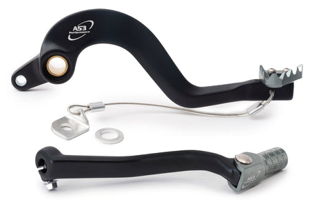 AS3 Factory Series Rempedaal & Versnellingspook Zwart
