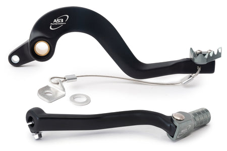 AS3 Factory Series Rempedaal & Versnellingspook Zwart