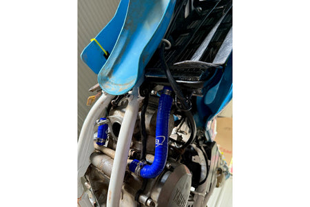 YAMAHA DT 200 R 1988-1996 AS3 PERFORMANCE SILICONE RADIATOR HOSES BLUE