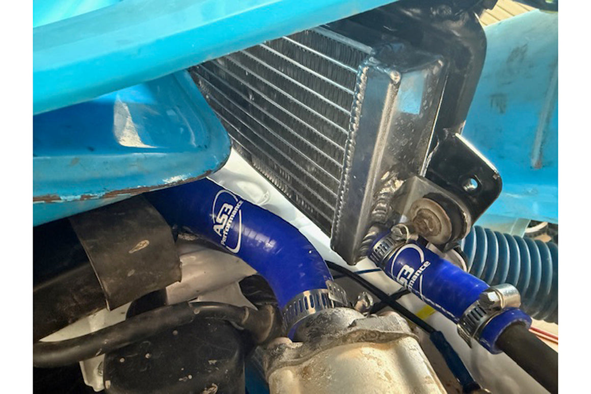 YAMAHA DT 200 R 1988-1996 AS3 PERFORMANCE SILICONE RADIATOR HOSES BLUE