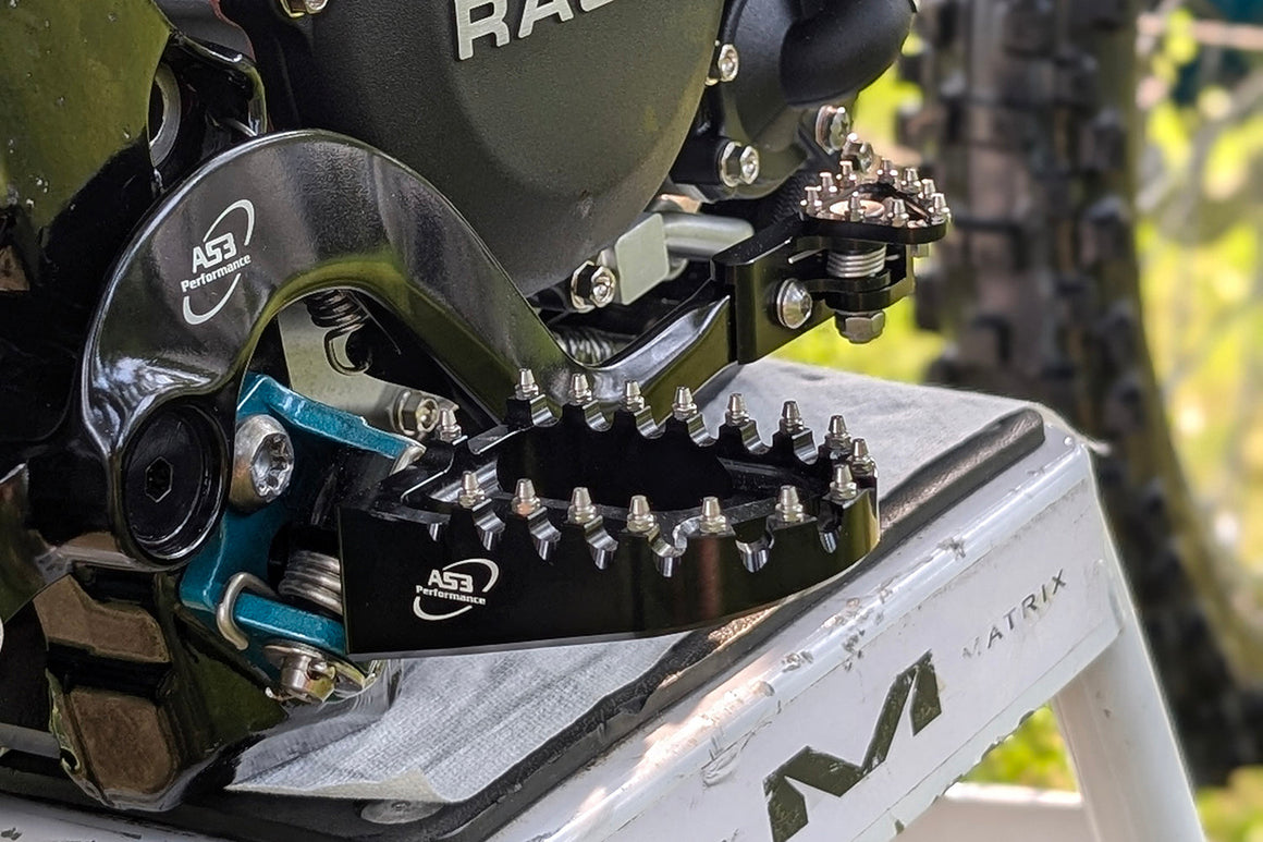 AS3 Racing Series Voetsteunen Zwart