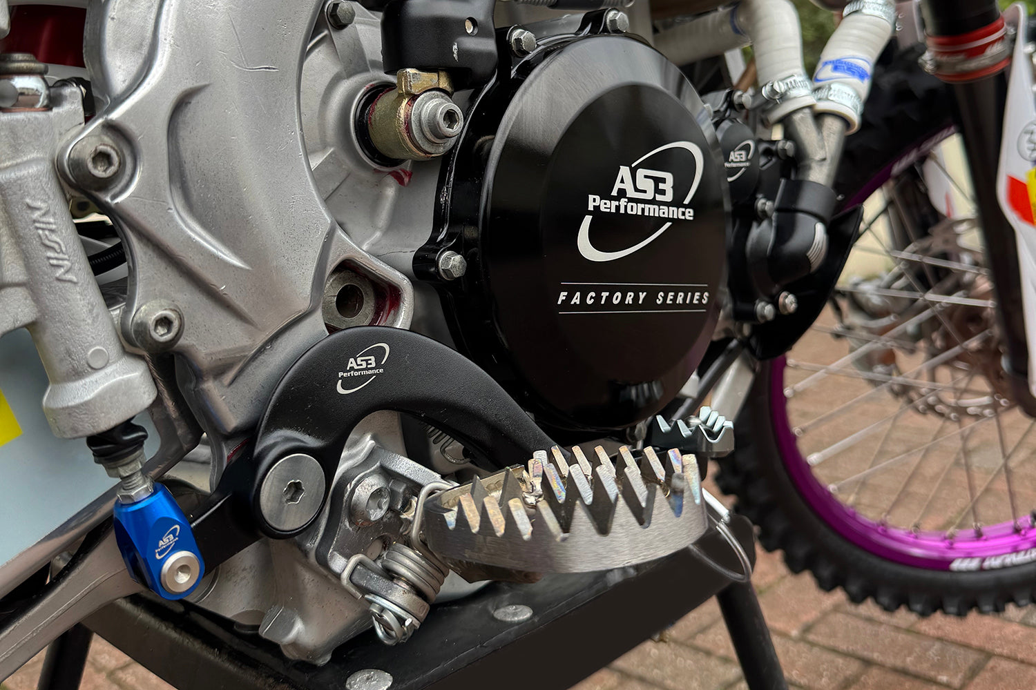 AS3 Factory Series Rempedaal & Versnellingspook Zwart