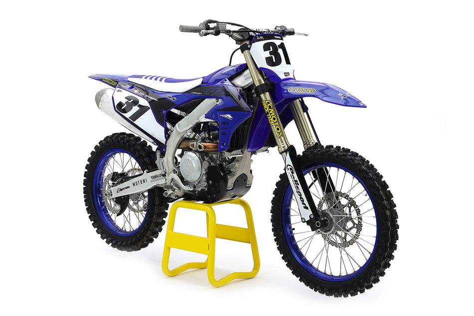 YAMAHA YZ 450 F 2023-2025 WR 450 F 2023 AS3 DTC PLASTIC SKID PLATE AND LINKAGE GUARD BLACK