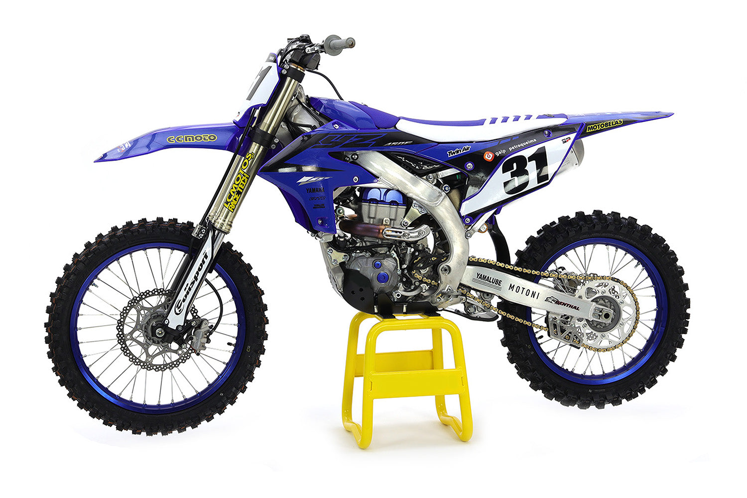 YAMAHA YZ 450 F 2023-2025 WR 450 F 2023 AS3 DTC PLASTIC SKID PLATE AND LINKAGE GUARD BLACK