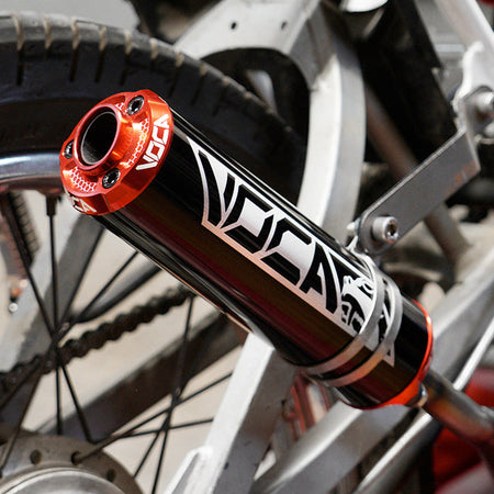VOCA CNC Aluminium demper – zwart met gekleurde eindkap