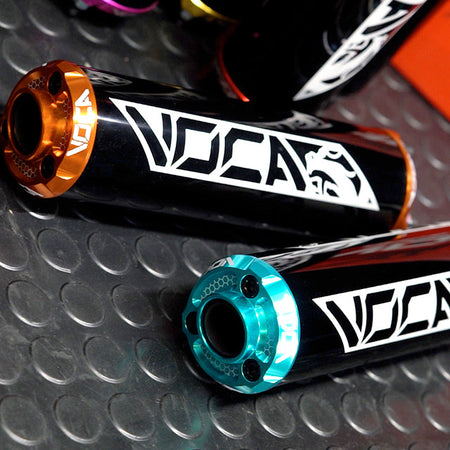 VOCA CNC Aluminium demper – zwart met gekleurde eindkap
