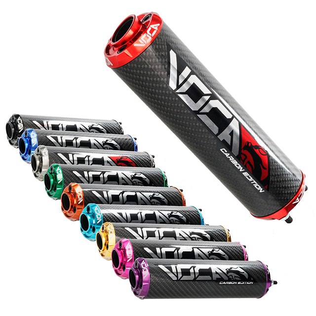VOCA Carbon demper – CNC-eindkap in kleur