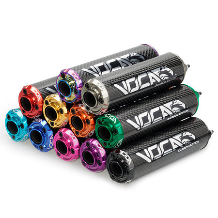VOCA Carbon demper – CNC-eindkap in kleur