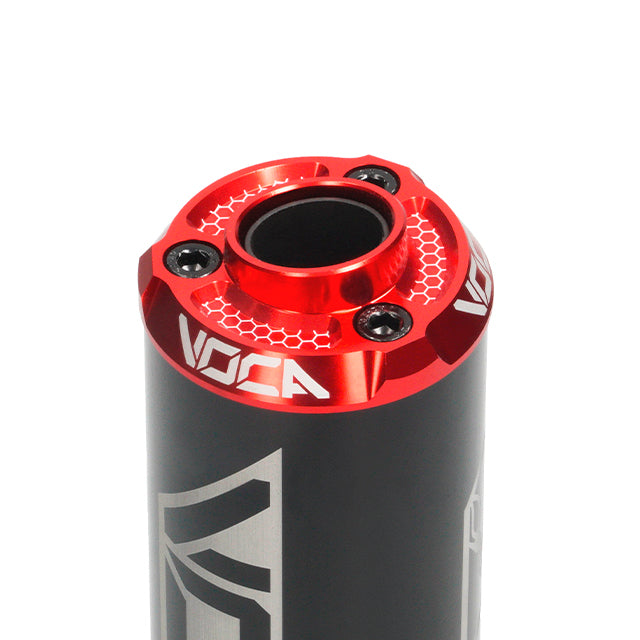 VOCA CNC Aluminium demper – zwart met gekleurde eindkap
