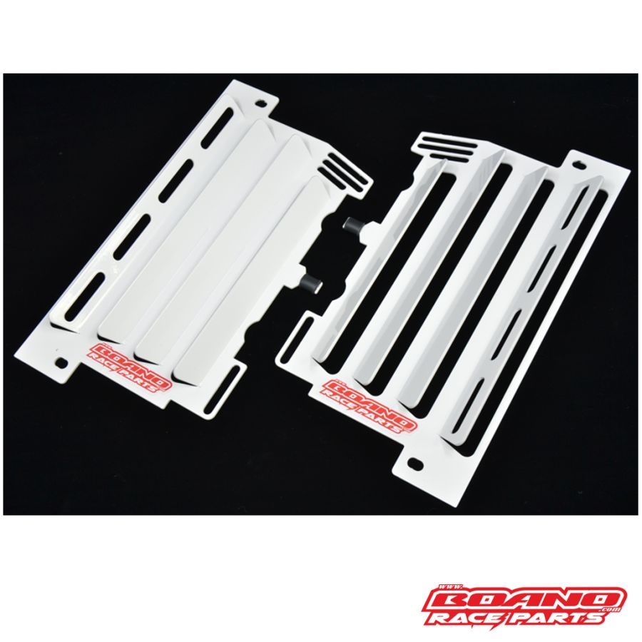 BOANO aluminium radiatorroosters, wit - Honda Africa Twin RD03/RD04/RD07
