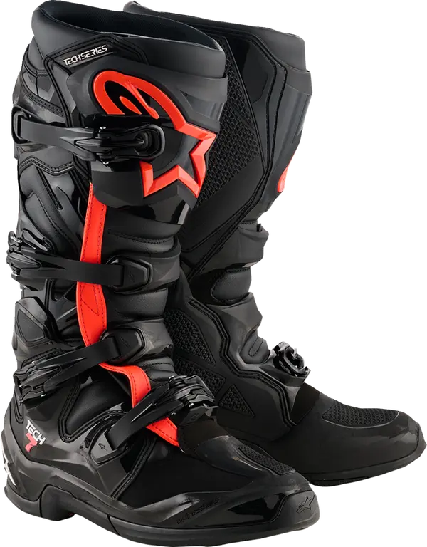 Laars TECH 7 Zwart/Rood Fluor
