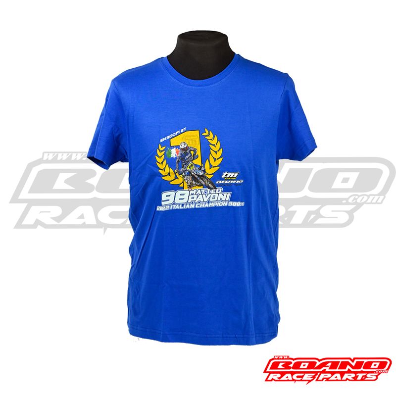 BOANO T-shirt Matteo Pavoni Italiaans kampioen 300cc