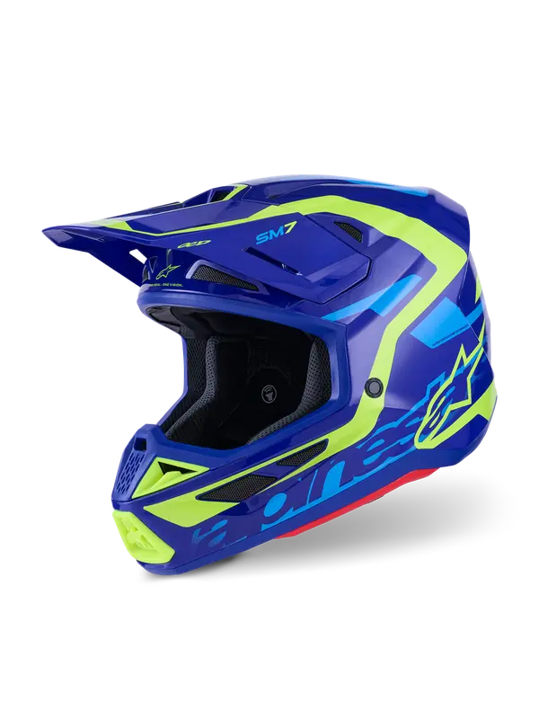 Helm SM7 DEED Blauw/Geel