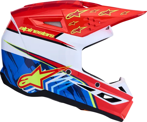 Alpinestars Helm Jeugd SM3 FALCON Rood/Wit/Blauw