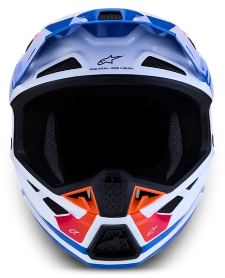 Alpinestars Helm SM7 CORE Wit/Blauw/Roze
