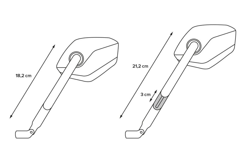SW-Motech Mirror Set Sport