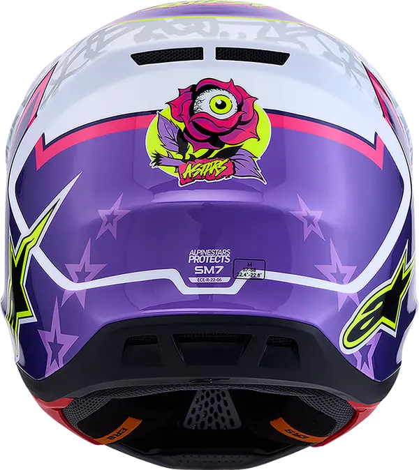 Alpinestars Helm SM7 BLASTER Paars/Roze/Wit