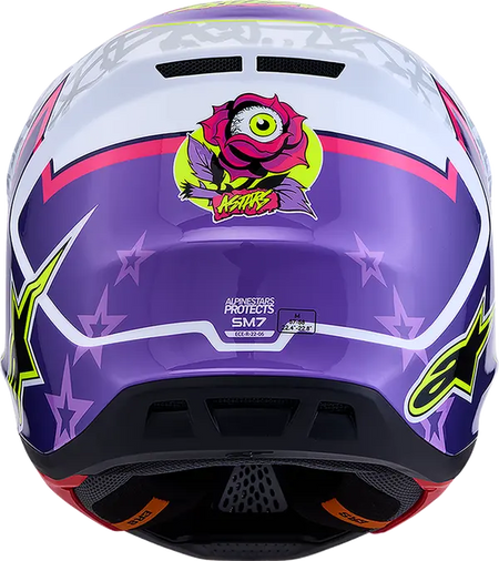 Alpinestars Helm SM7 BLASTER Paars/Roze/Wit