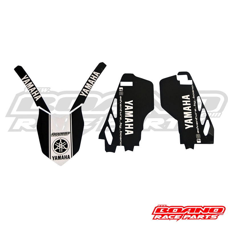 BOANO stickerset voor kit C en C+D, zwart - Yamaha Ténéré 700 (T7), World Raid, Extreme