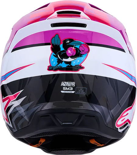 Alpinestars Helm SM3 FALCON Paars/Wit/Roze