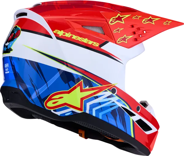 Alpinestars Helm SM3 FALCON Rood/Wit/Blauw