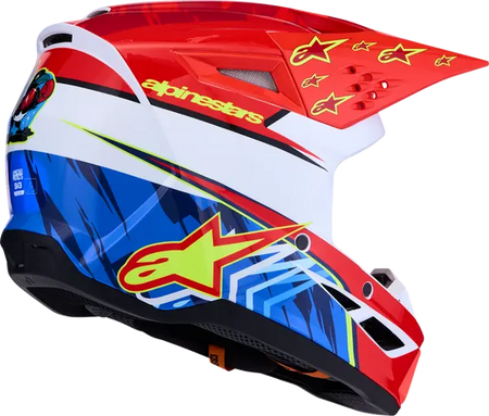 Alpinestars Helm SM3 FALCON Rood/Wit/Blauw