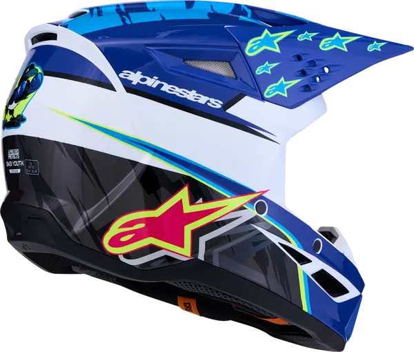 Alpinestars Helm Jeugd SM3 FALCON Blauw/Zwart/Roze