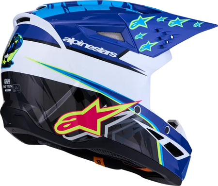Alpinestars Helm Jeugd SM3 FALCON Blauw/Zwart/Roze