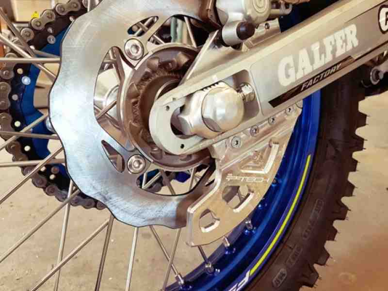 P-Tech remschijf bescherming achter Sherco Enduro 2014-2024