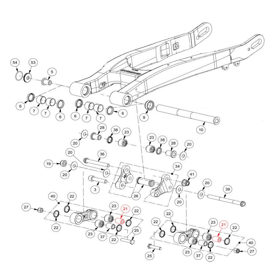 Jitsie Linkage Dog Bone Bush Gas Gas Pro/Racing/GP 02-26