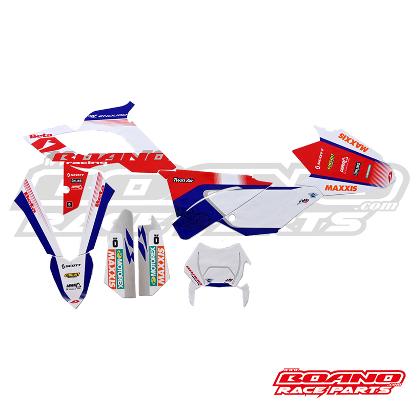 BOANO stickerkit 2021 voor restyling plastics, wit - Beta 2T/4T (2013-2017)