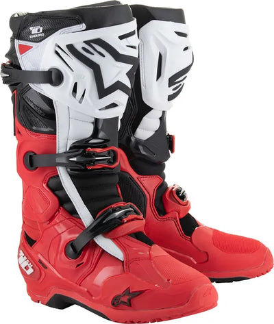 Alpinestars Laars TECH 10 ENDURO Helder Rood/Zwart/Wit