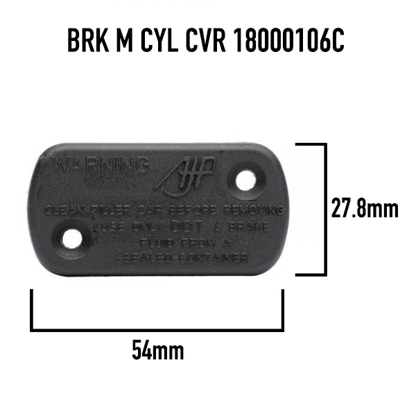 Braktec Plastic AJP Master Cylinder Cover Dot4