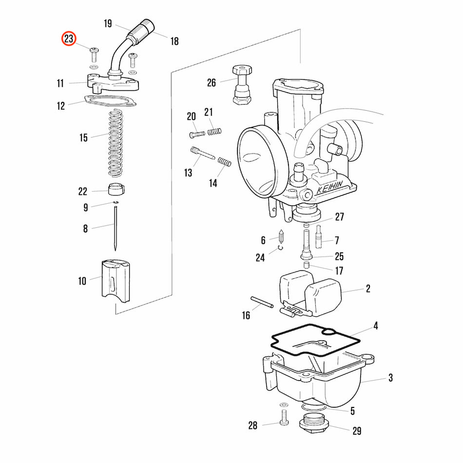 Jitsie Cover Screw PWK 28MM Carburetor