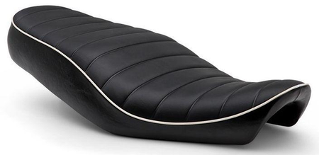 Lowered Saddle with White Piping (W800)