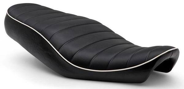 Lowered Saddle with White Piping (W800)