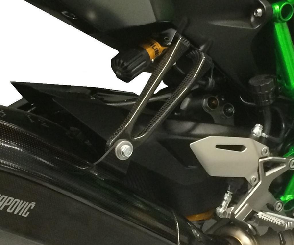 Exhaust Mounting Bracket for Öhlins RR Shock Absorber (Ninja H2R)