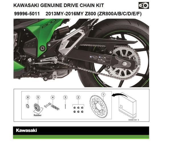 Original chain and sprockets set