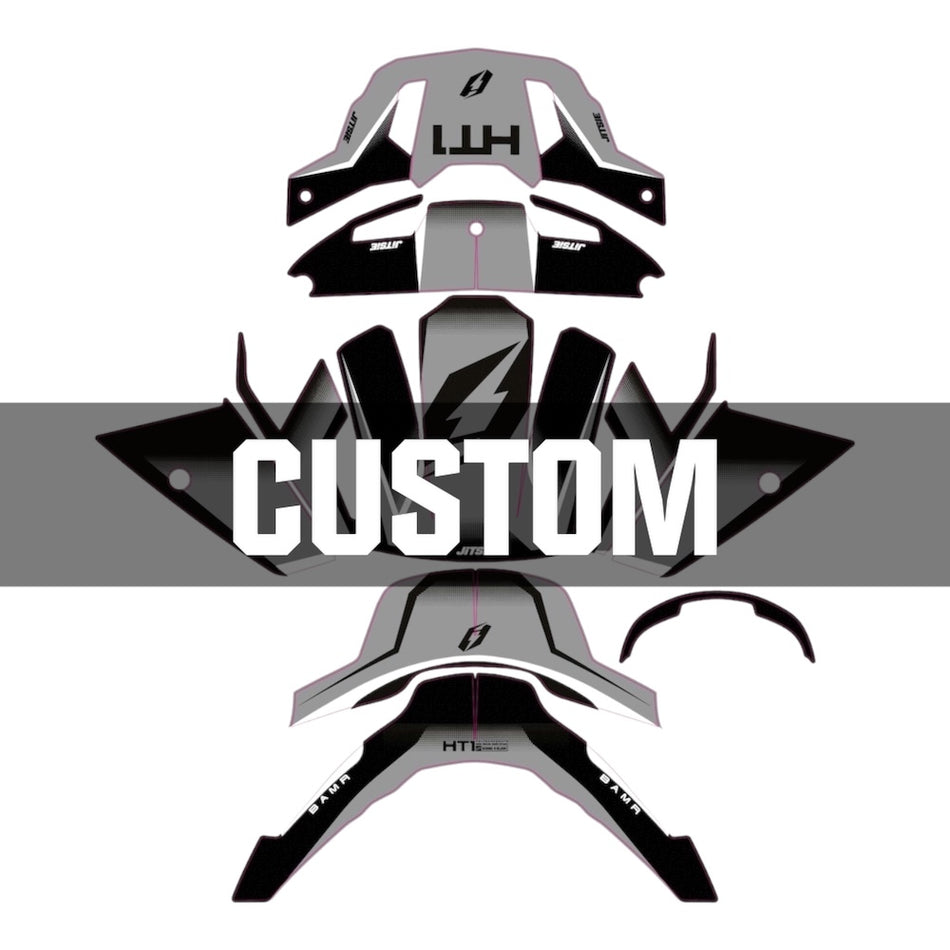 Jitsie Custom HT1 Helmet Sticker Wrap Bamr