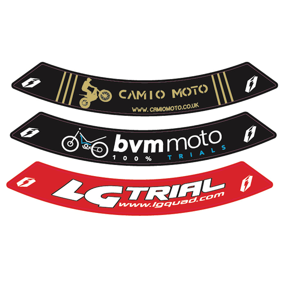 Jitsie Custom Kit Rim Stickers Front/Rear Wheel
