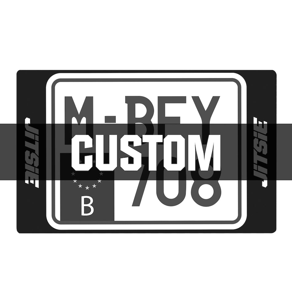 Jitsie Custom Rear Registration Plate Stickers