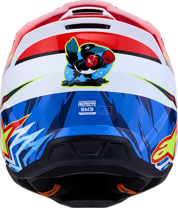 Alpinestars Helm SM3 FALCON Rood/Wit/Blauw