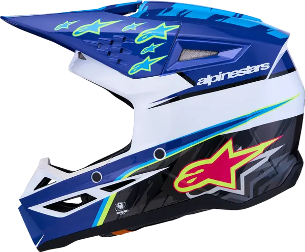 Alpinestars Helm Jeugd SM3 FALCON Blauw/Zwart/Roze